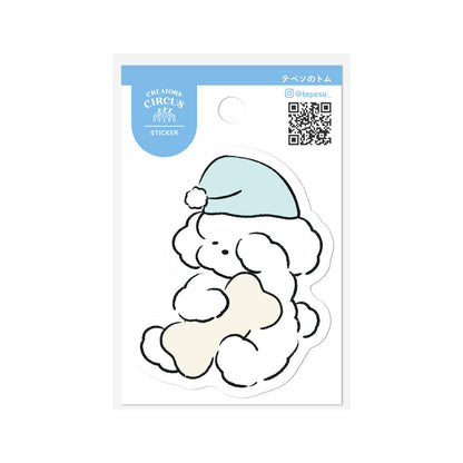 CREATORS CIRCUS x Tom of Tepeso - Die-Cut Sticker - Sleepy Tom
