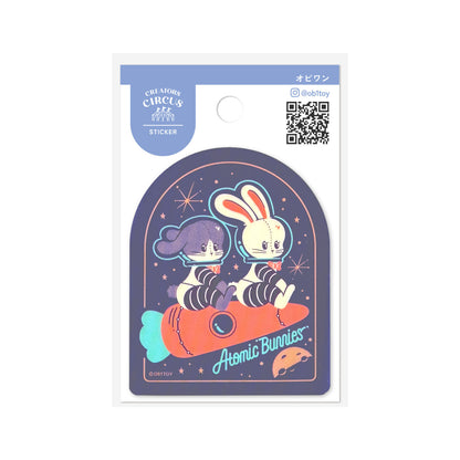 CREATORS CIRCUS x OB1TOY - Sticker - Atomic Bunnies