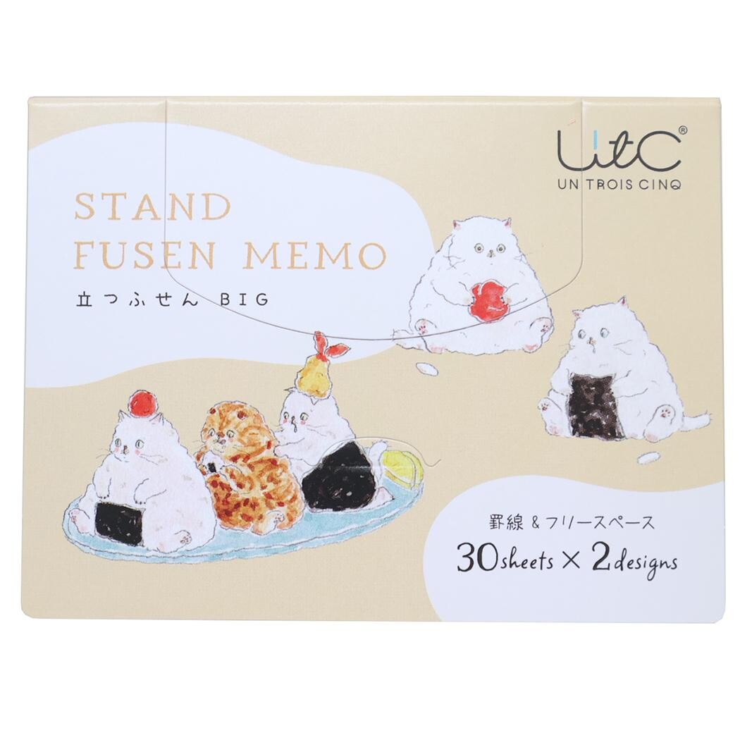 Sticky Notes Set - Tocorocomugi - Assorted Onigiri Cat