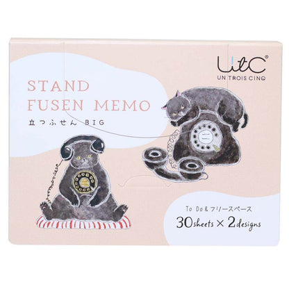Sticky Notes Set - Tocorocomugi - Hello Black Cat Phone Kitty