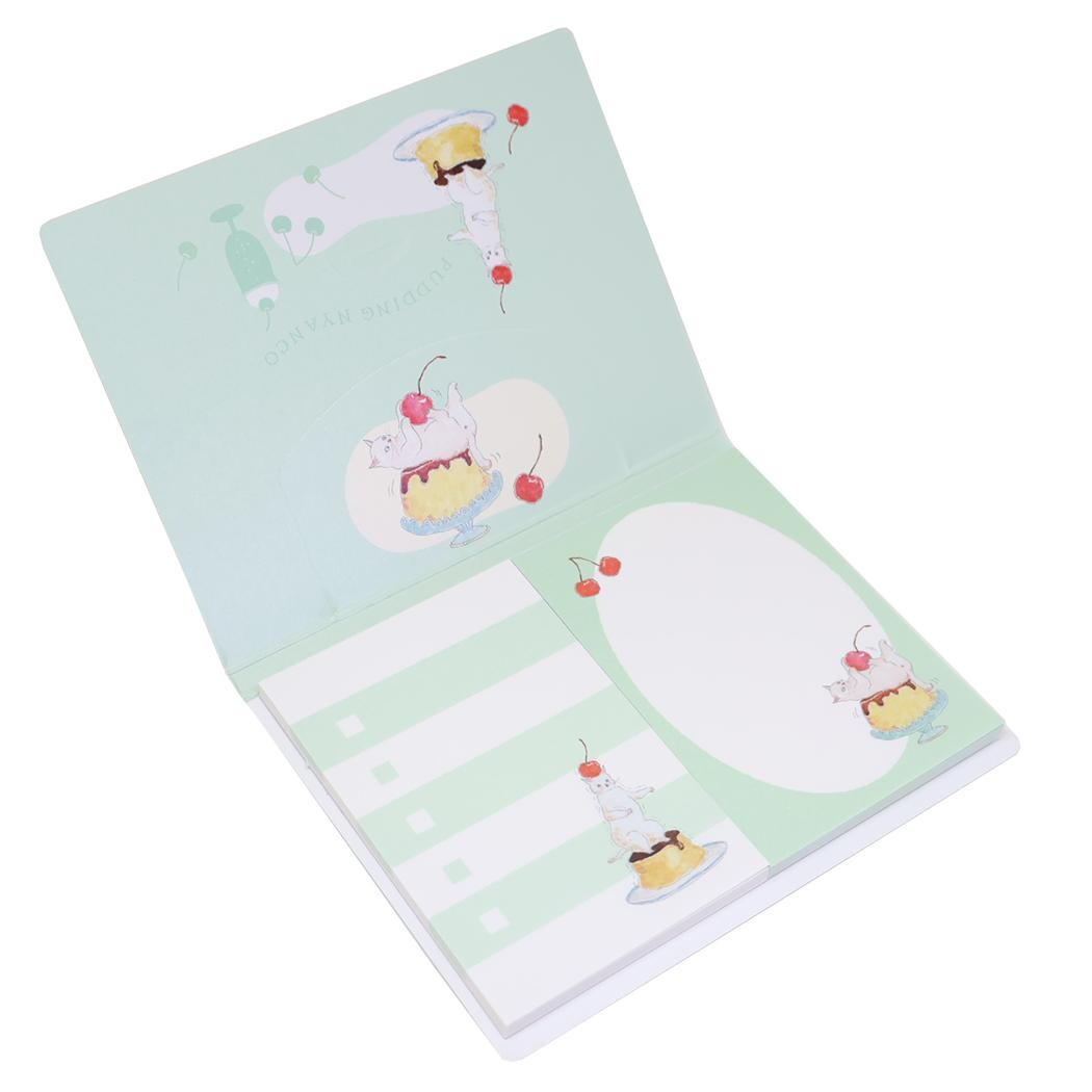 Sticky Notes Set - Tocorocomugi - Jiggle Pudding Cat