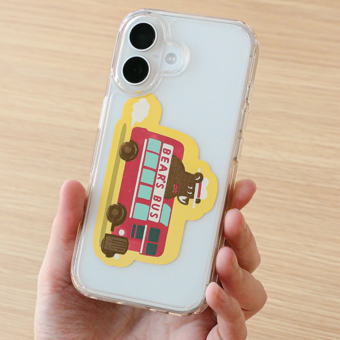 OB1TOY x ROKKAKU - Retro Sticker - Bear's Travels - Bus Tours