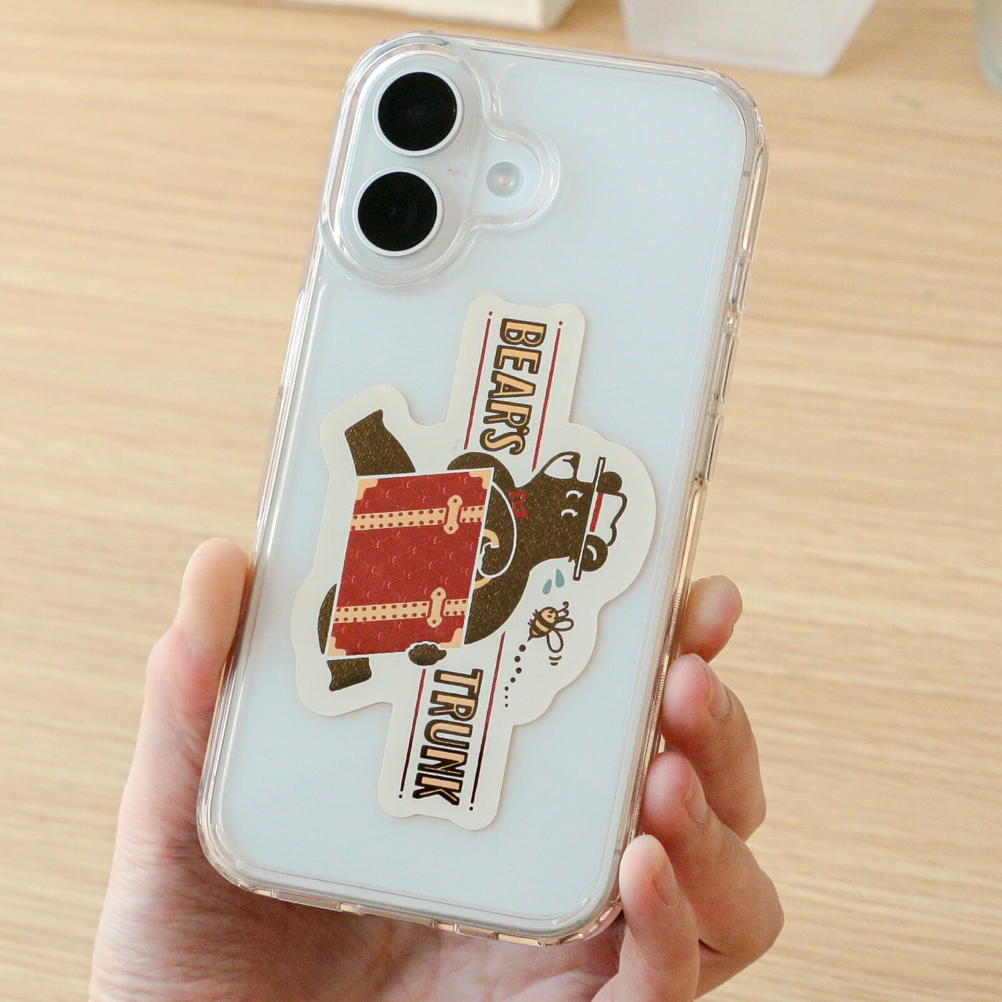 OB1TOY x ROKKAKU - Retro Sticker - Bear's Travels - Trunk Tours