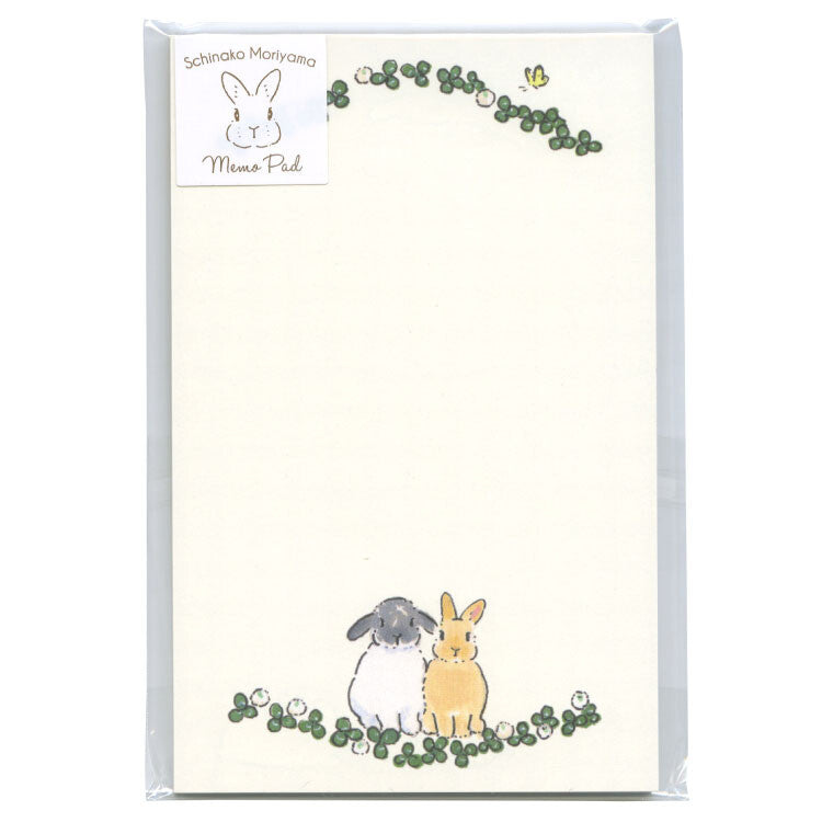 Active Corporation - Memo Pad - Schinako Moriyama - Flowers and Bunny Friends