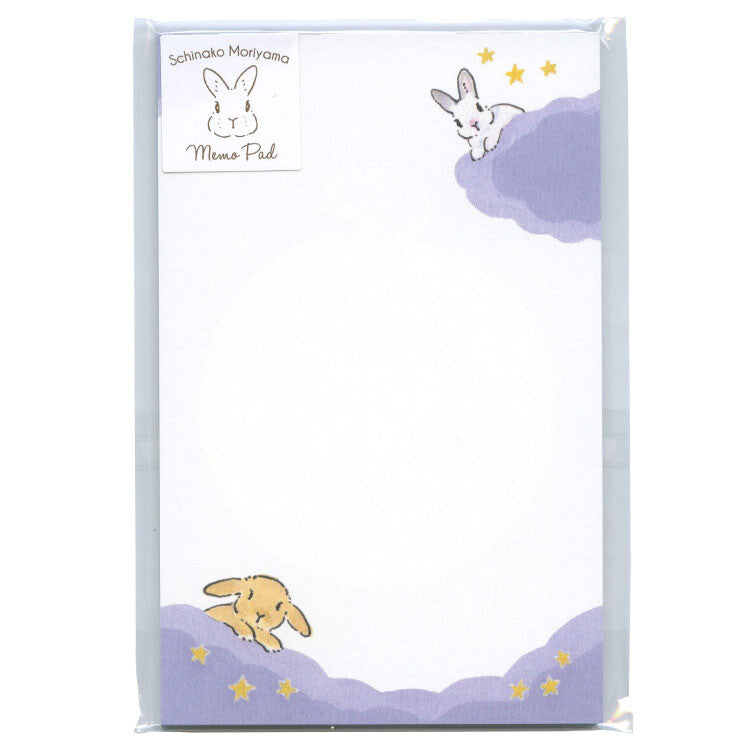 Active Corporation - Memo Pad - Schinako Moriyama - Rabbit, Sky, and Stars