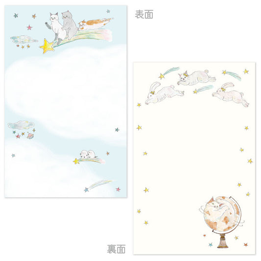 Active Corporation - Memo Pad - Tocorocomugi - Shooting Star Kitty