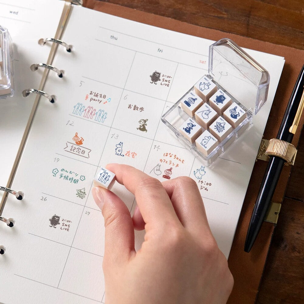 Beverly x Moomin - Rubber Stamp - Moomin Planner Stamp Set