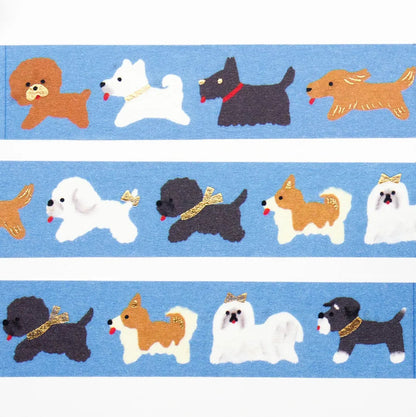 Cozyca - Foil-Stamped Washi Tape - Reiko Tada - Doggie Parade