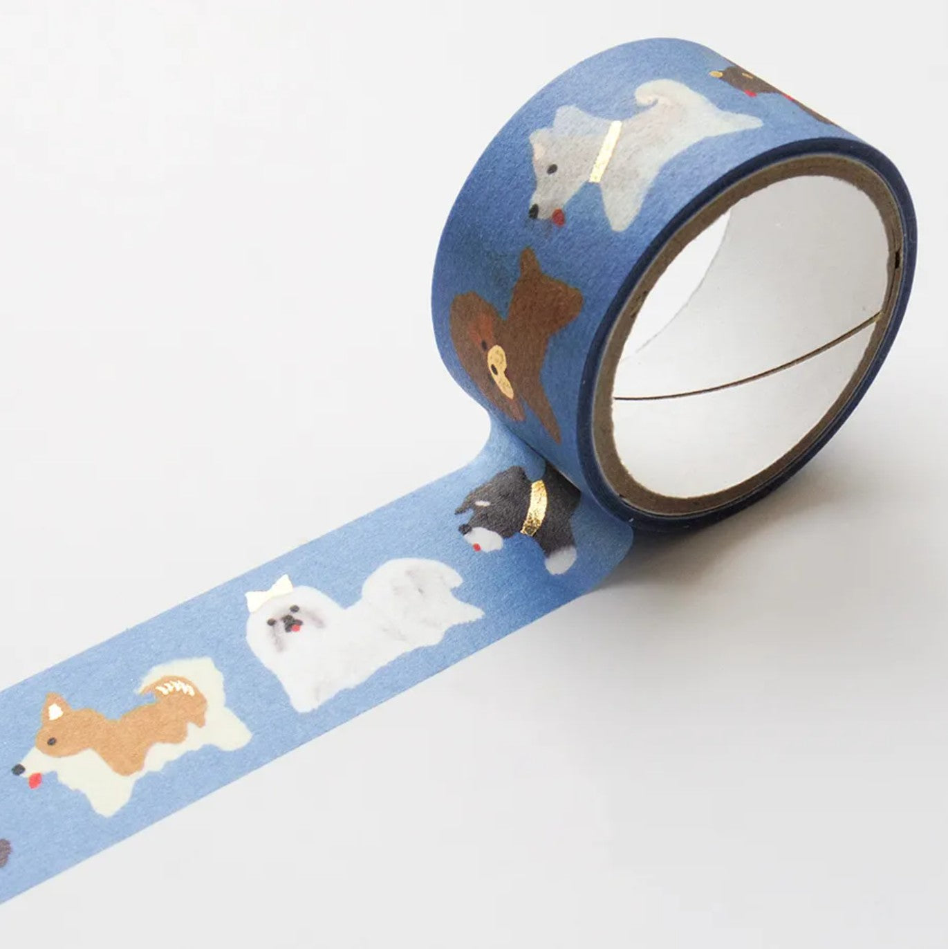 Cozyca - Foil-Stamped Washi Tape - Reiko Tada - Doggie Parade