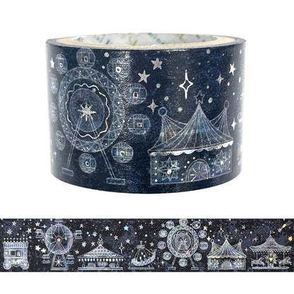 SEAL-DO Shinzi Katoh - 27mm Sparkling Washi Tape - Nighttime Amusement Park
