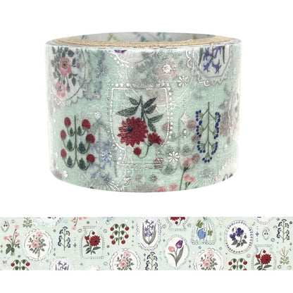SEAL-DO Shinzi Katoh - 27mm Sparkling Washi Tape - Botanical