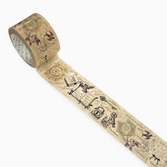 SEAL-DO Shinzi Katoh - 27mm Sparkling Washi Tape - Alchemy and Magic Circles