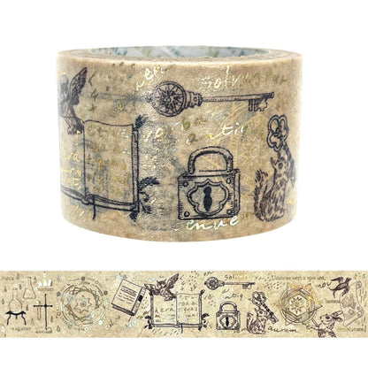 SEAL-DO Shinzi Katoh - 27mm Sparkling Washi Tape - Alchemy and Magic Circles