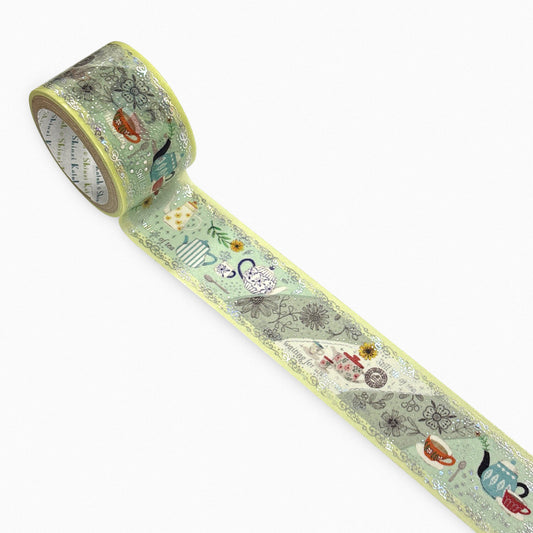 SEAL-DO Shinzi Katoh - 27mm Sparkling Washi Tape - Afternoon Tea