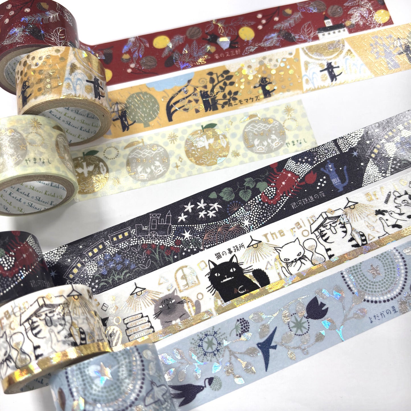 SEAL-DO Shinzi Katoh - 27mm Sparkling Washi Tape - Ame ni mo Makezu 2 (Be Not Defeated by the Rain)