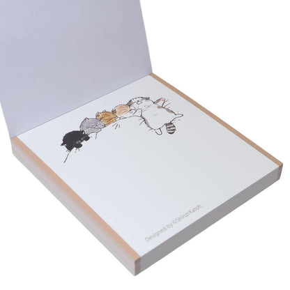 Shinzi Katoh - Block Memo Pad - My Exotic Shorthair Cat Family - Sleeping