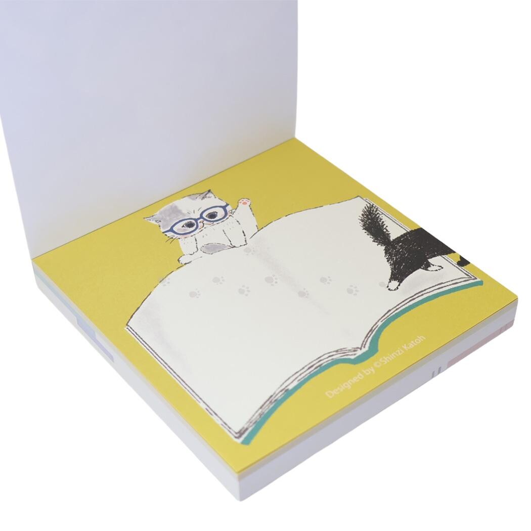 Shinzi Katoh - Block Memo Pad - My Exotic Shorthair Cat Family - Reading