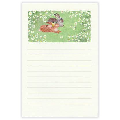 Ressa Panda Books Series - Stationery Paper - A Rabbit With a Floral Ornament
