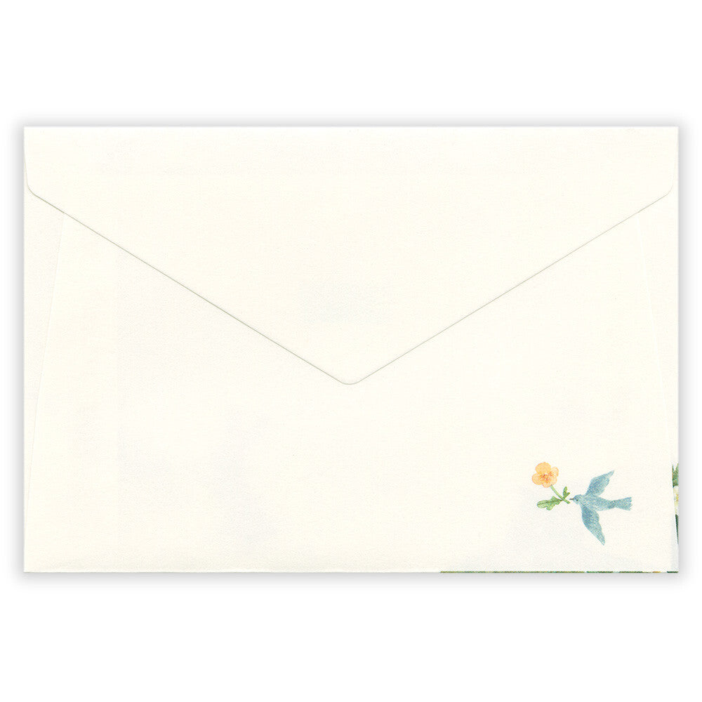 Ressa Panda Books Series - Illustrated Envelopes - A Rabbit With a Floral Ornament