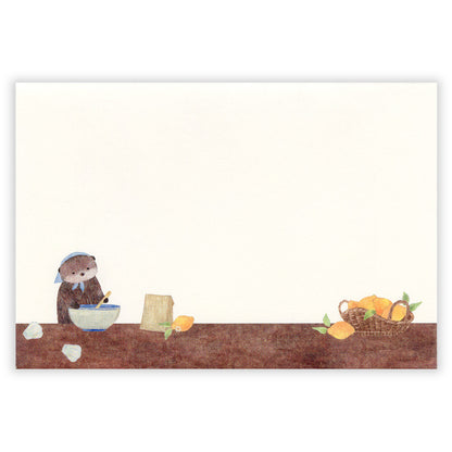 Ressa Panda Books Series - Illustrated Envelopes - A Sea Otter and Shell Madeleines
