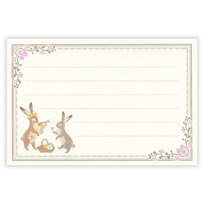 Ressa Panda Books Series - Mini Letter Set - A Rabbit With a Floral Ornament