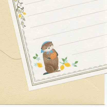 Ressa Panda Books Series - Mini Letter Set - A Sea Otter and Shell Madeleines