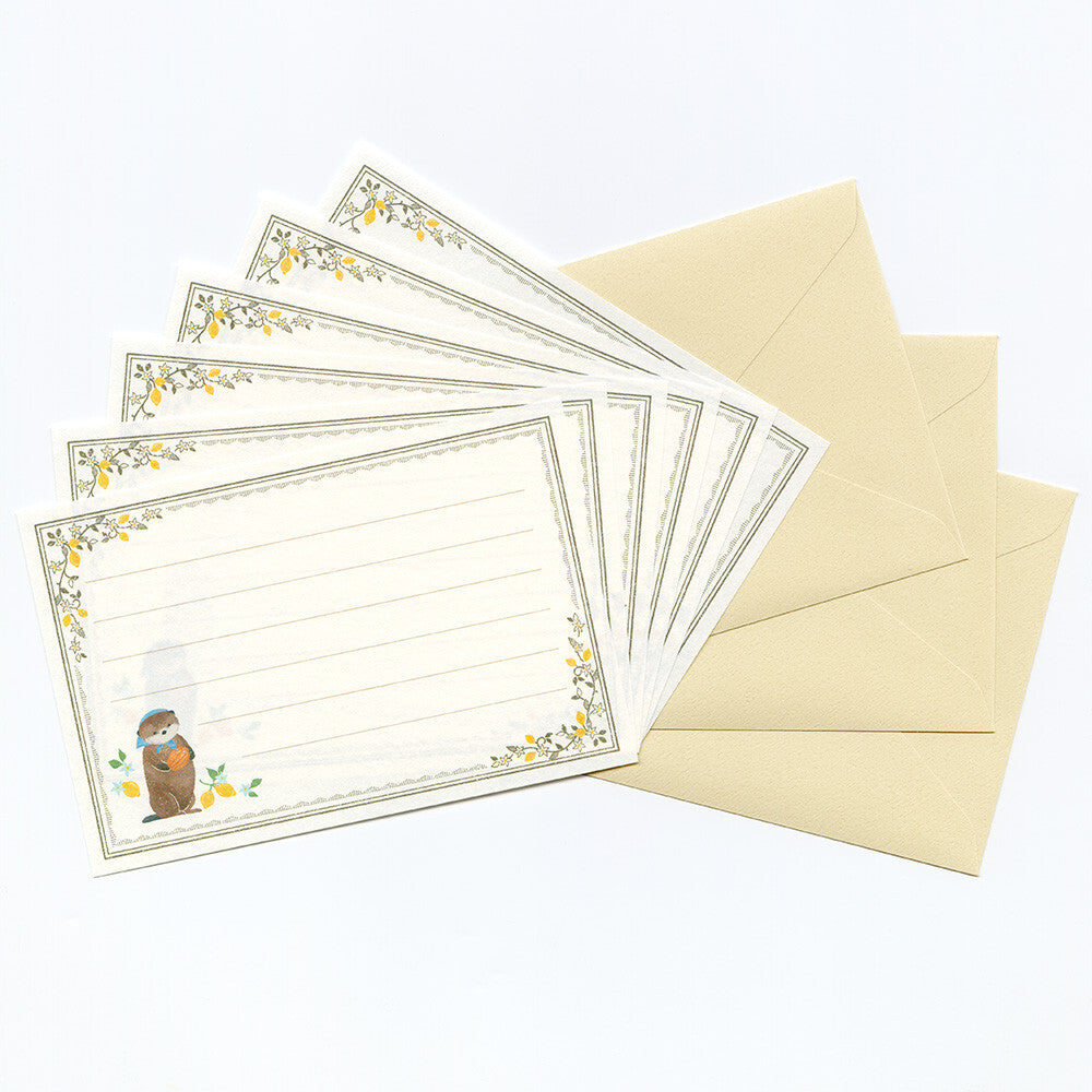 Ressa Panda Books Series - Mini Letter Set - A Sea Otter and Shell Madeleines
