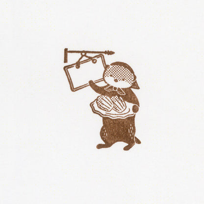 Ressa Panda Books Series - Rubber Stamp - A Sea Otter and Shell Madeleines