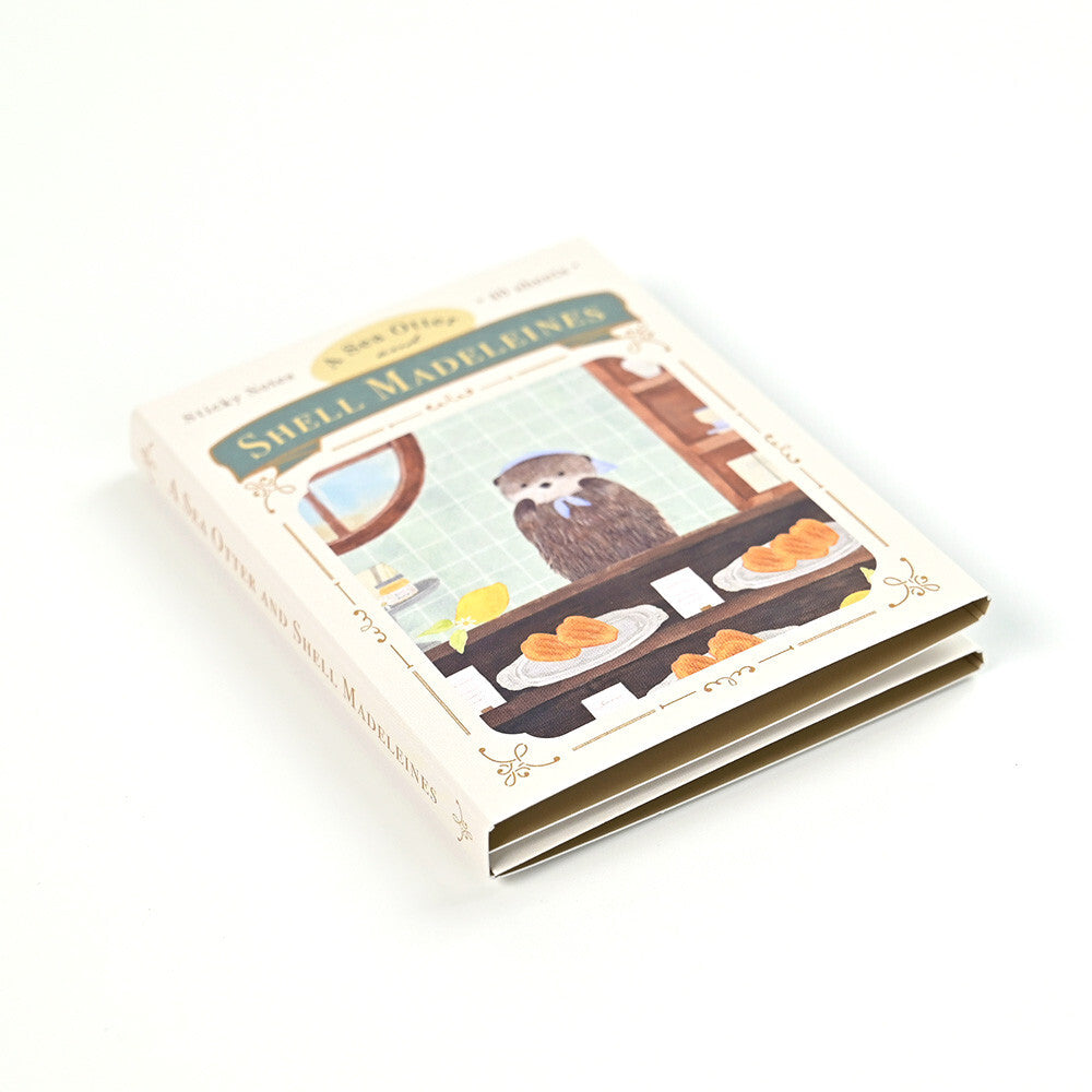 Ressa Panda Books Series - Sticky Note Folio - A Sea Otter and Shell Madeleines