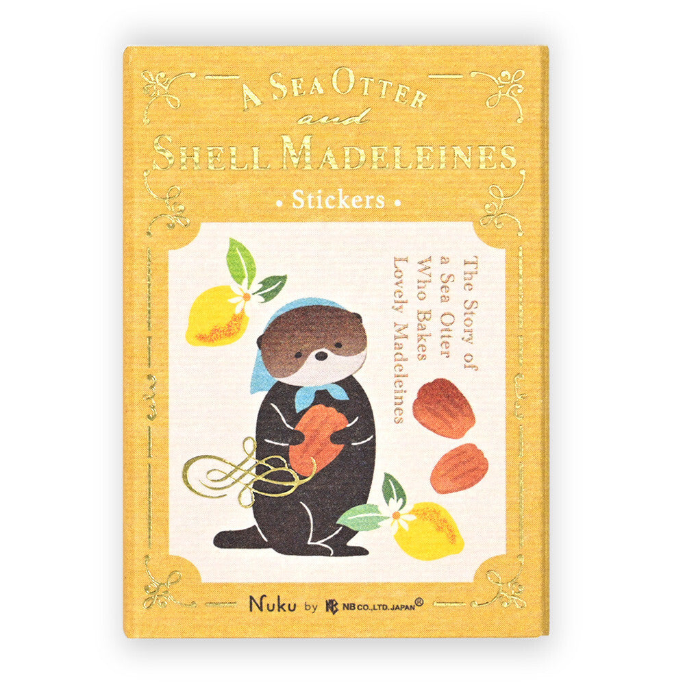 Ressa Panda Books Series - Flake Stickers - A Sea Otter and Shell Madeleines