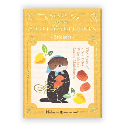 Ressa Panda Books Series - Flake Stickers - A Sea Otter and Shell Madeleines