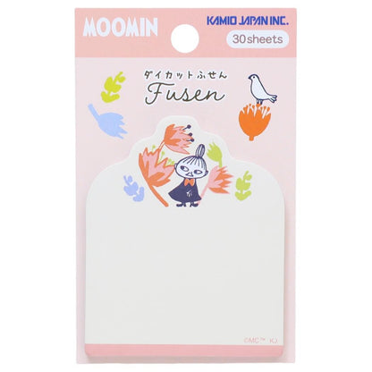 Kamio Japan - Moomin Die-Cut Sticky Notes - Little My and Flowers
