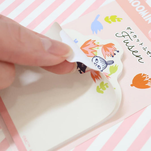 Kamio Japan - Moomin Die-Cut Sticky Notes - Little My and Flowers