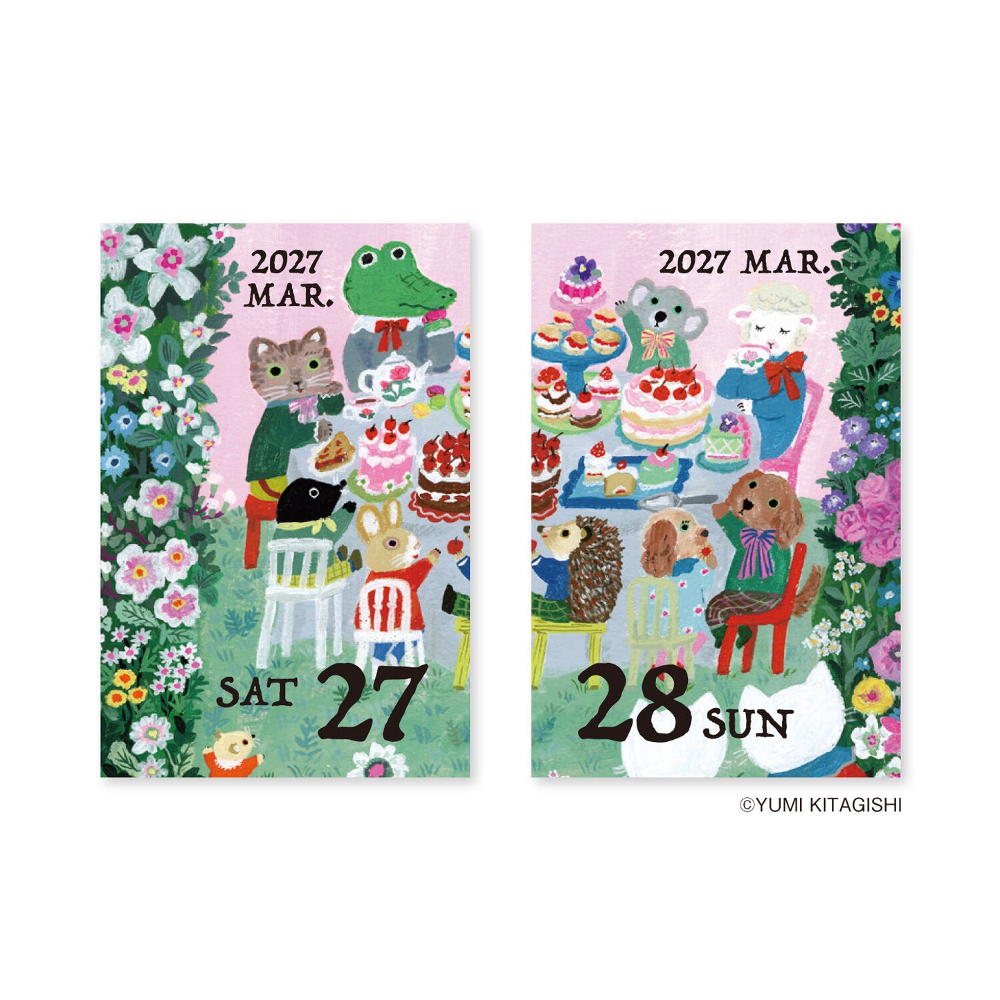 Yumi Kitagishi x Shinnippon Calendar - 2027 Mini Daily Calendar