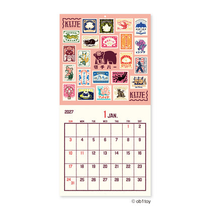 OB1TOY x Shinnippon Calendar - 2027 Wall Calendar
