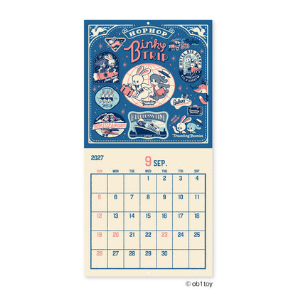 OB1TOY x Shinnippon Calendar - 2027 Wall Calendar