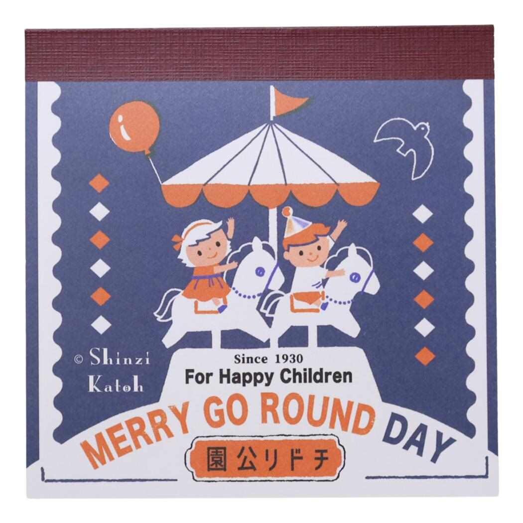 Shinzi Katoh - Block Memo Pad - Retro Days - Chidori Park