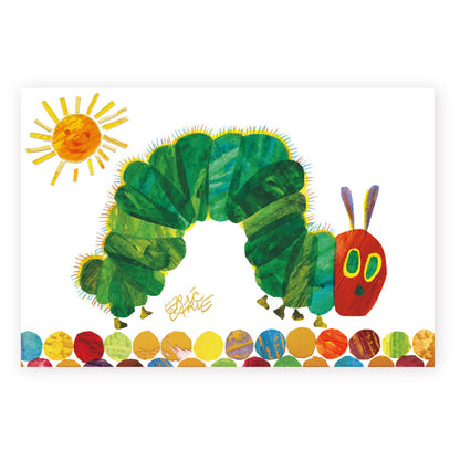 Cozyca - Foil-stamped Postcard - Eric Carle - The Very Hungry Caterpillar