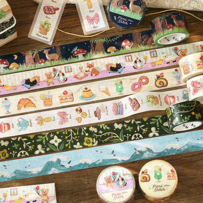 BGM - 20mm Washi Tape - Pieni stitch - Little Party
