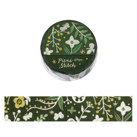 BGM - 20mm Washi Tape - Pieni Stitch - Small Flowers and Plants