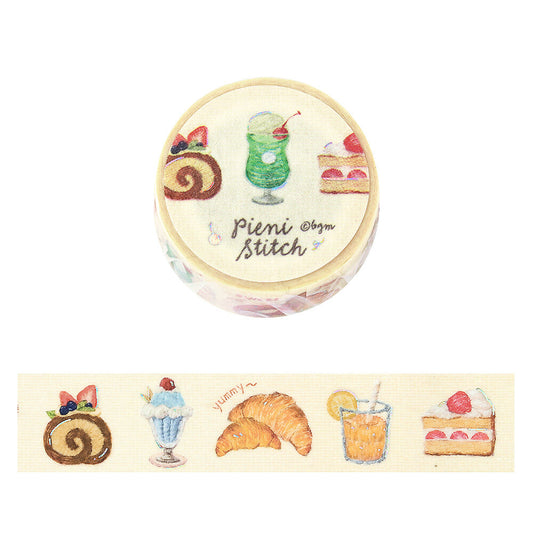 BGM - 20mm Washi Tape - Pieni Stitch - Small Cafe