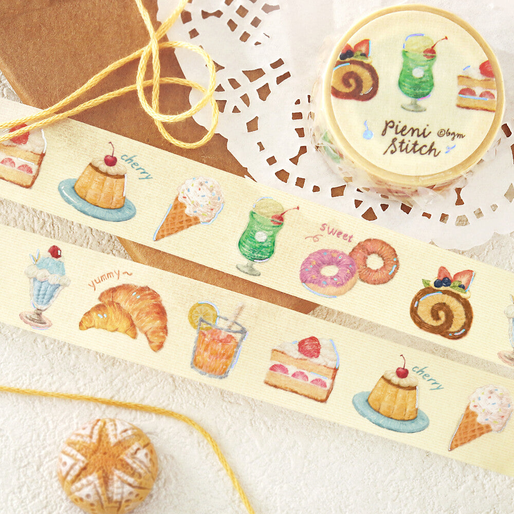 BGM - 20mm Washi Tape - Pieni Stitch - Small Cafe