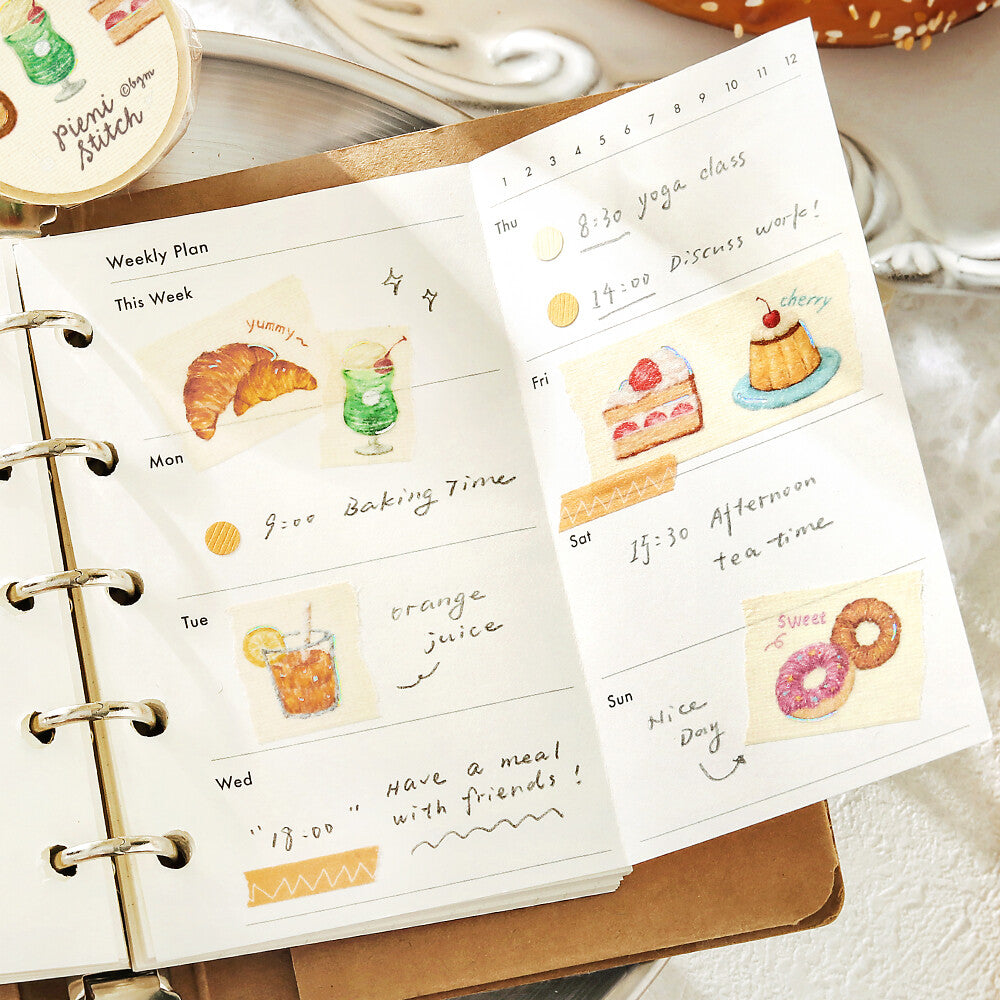 BGM - 20mm Washi Tape - Pieni Stitch - Small Cafe