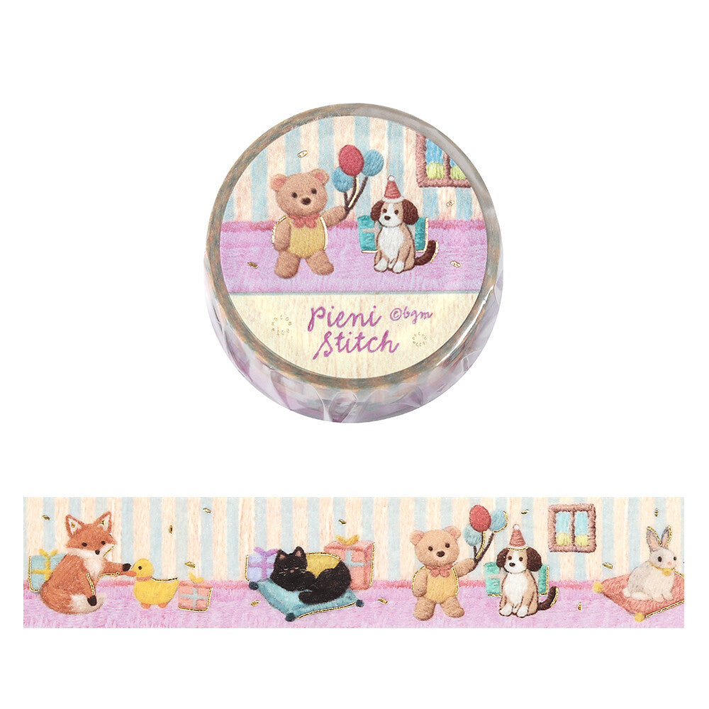 BGM - 20mm Washi Tape - Pieni stitch - Little Party