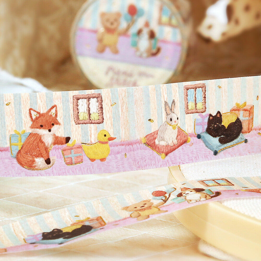 BGM - 20mm Washi Tape - Pieni stitch - Little Party