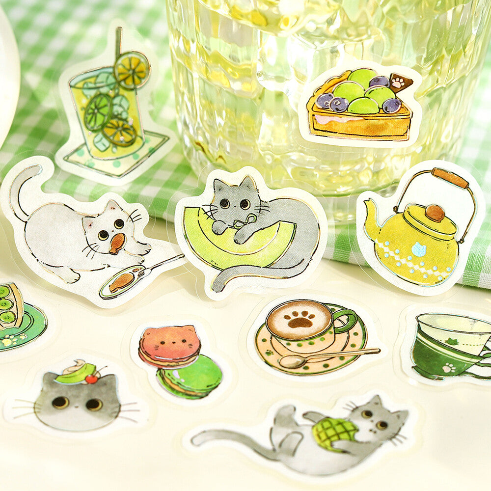 BGM - Flake Stickers - Welcome, Meow! - Cafe High Neko (Cat Cafe)