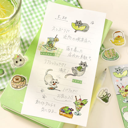 BGM - Flake Stickers - Welcome, Meow! - Cafe High Neko (Cat Cafe)