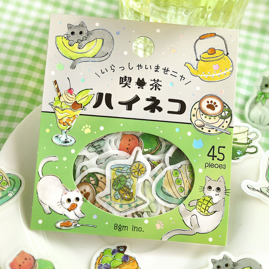 BGM - Flake Stickers - Welcome, Meow! - Cafe High Neko (Cat Cafe)