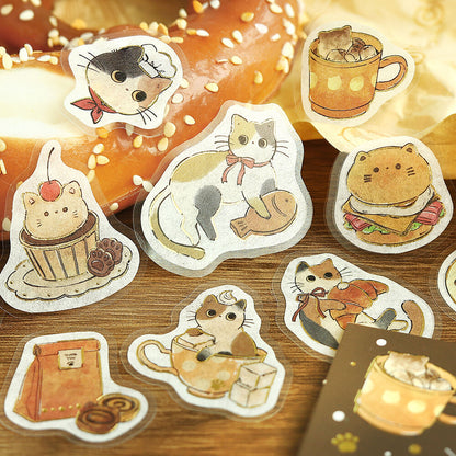 BGM - Flake Stickers - Welcome, Meow! - Cafe Mikeneko (Calico Cat Cafe)