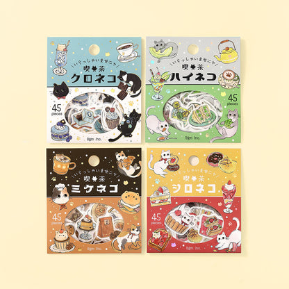 BGM - Flake Stickers - Welcome, Meow! - Cafe High Neko (Cat Cafe)